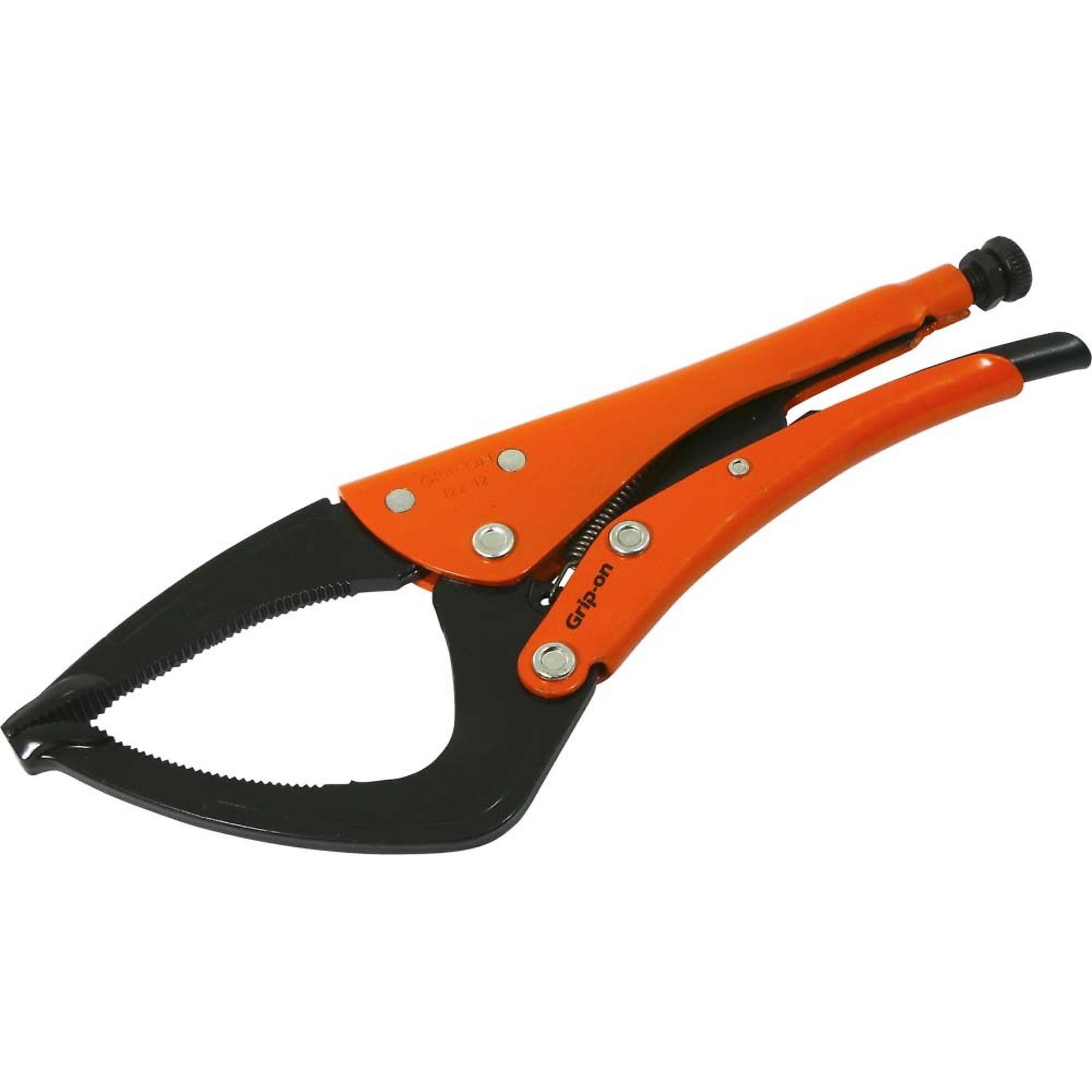 Grip-on, 12in. Locking Pliers Groovy Grip, Pieces (qty.) 1 Material Alloy Steel, Jaw Capacity 4.41 in, Model# 122-12
